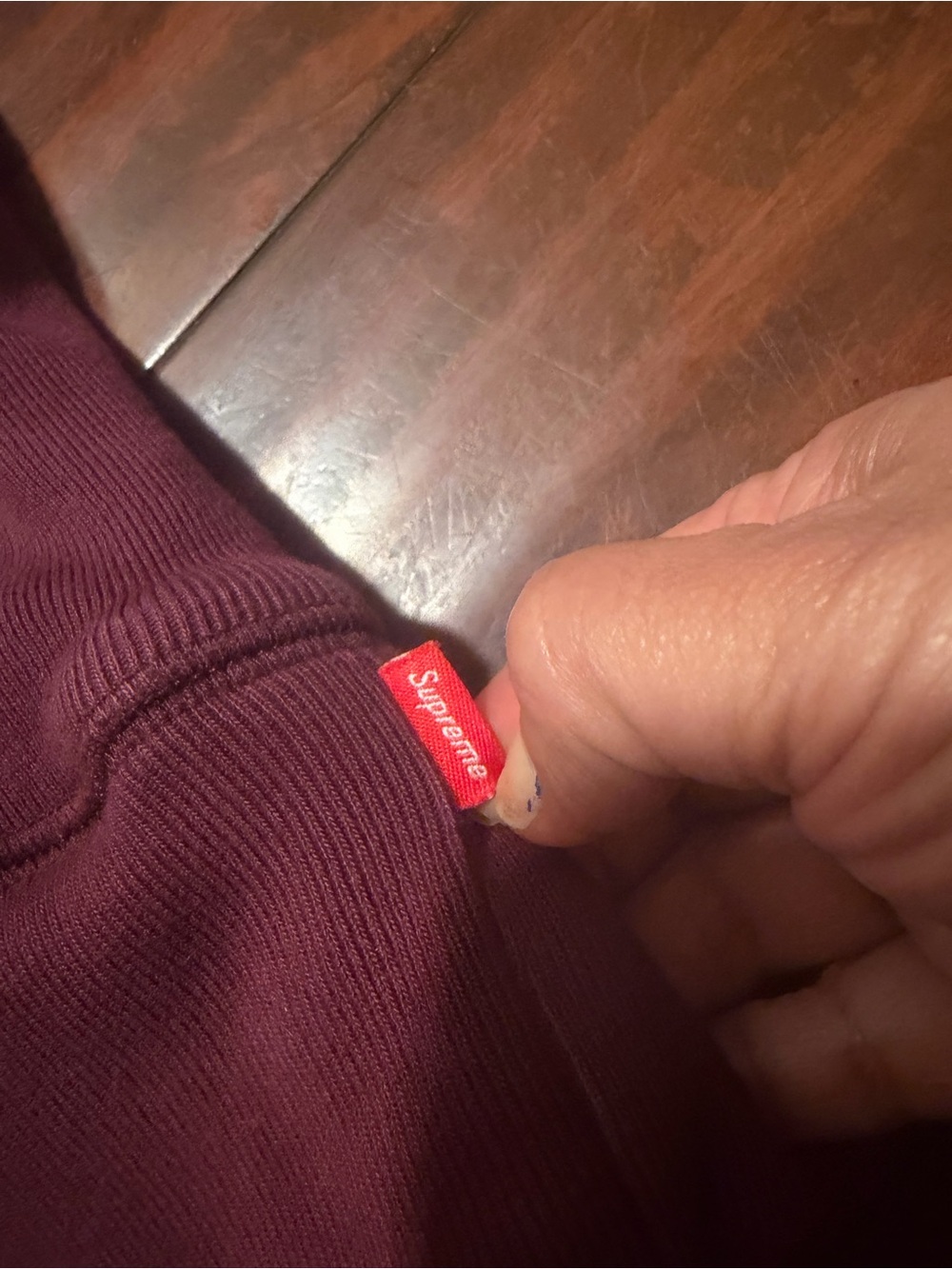 Supreme Plum Box Logo Pullover Hoodie men’s sizes medium read - Picture 8 of 11